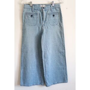 Madewell Wide Leg Crop Jeans - Size 28